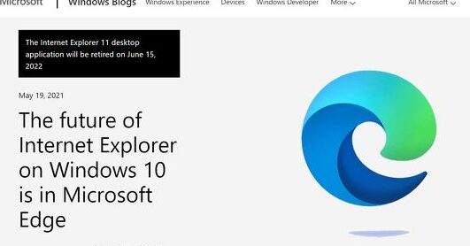 デスクトップ版Internet Explorerがサポート終了。2022年6月15日に。 1 e38387e382b9e382afe38388e38383e38397e78988internet