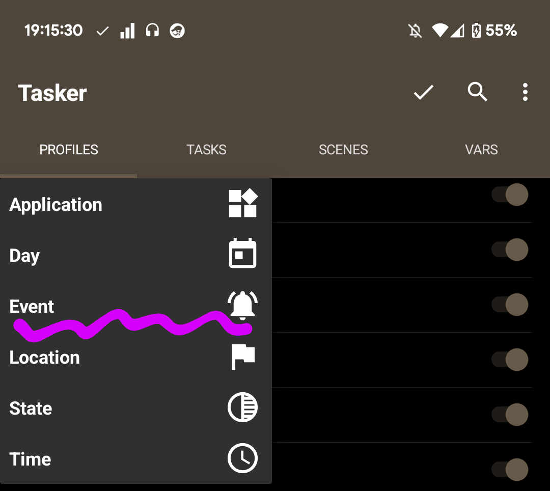 Taskerのプロファイルを別プロファイルからON/OFFする方法 12 345f409f screenshot 20230822 191531